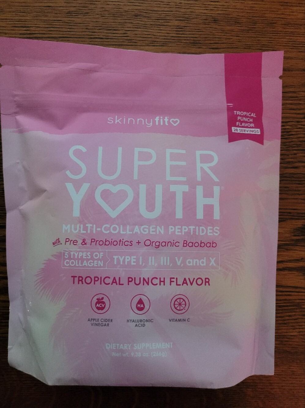Super Youth Multi-Collagen Peptides - Pink (Tropical Punch)